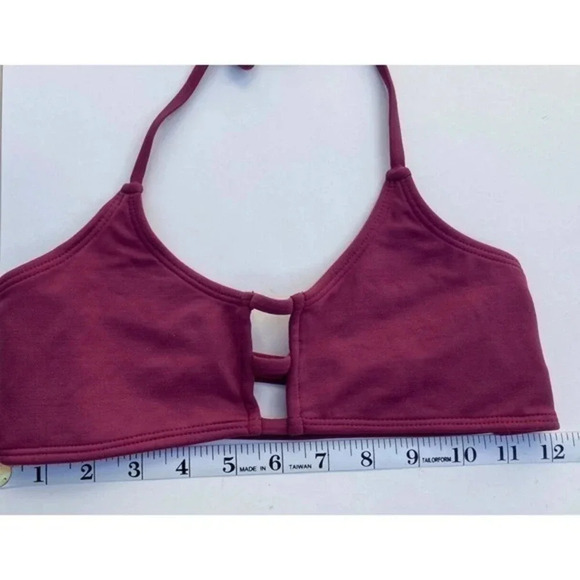 Midori Size Small Bikini Sangria Mau Loa Strappy halter tie Bikini Top … - Picture 2 of 5
